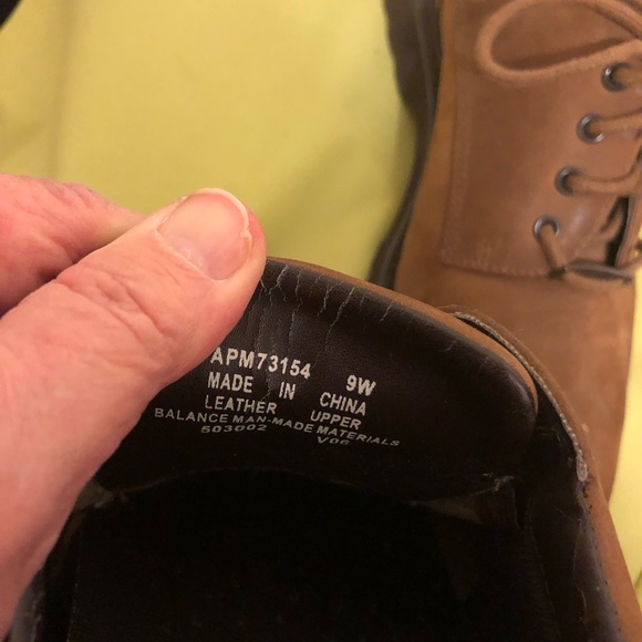 ROCKPORT HYDRO-SHEILD WATERPROOF LEATHER SHOES LACE UP TAN size 9W - Picture 5 of 6